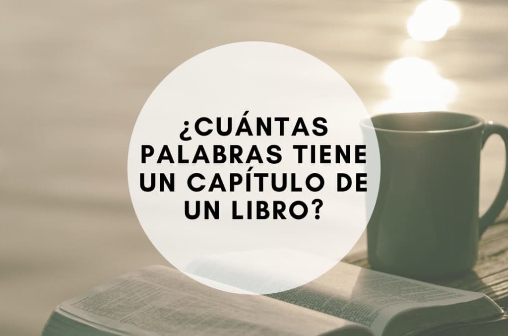 ¿Cuántas palabras tiene un capítulo de un libro