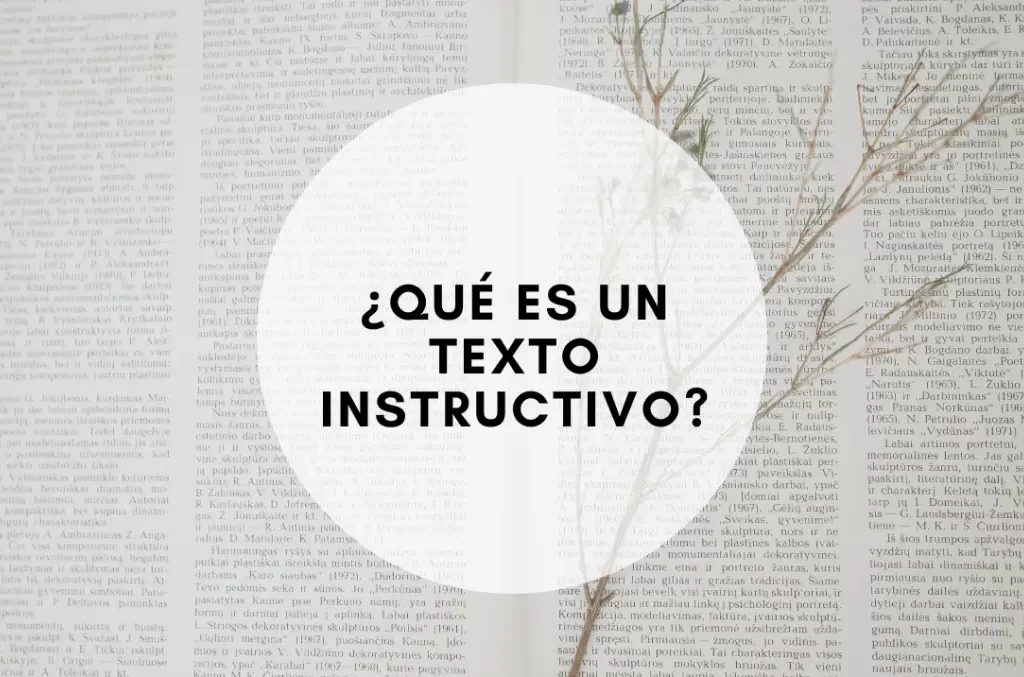 ¿Qué es un texto instructivo